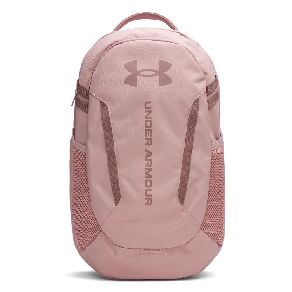 Under Armour Hustle 6.0 Backpack, (673) Tourmaline Pink / Tourmaline Pink / Maroon Mist, One size, Hustle 6.0 Backpack