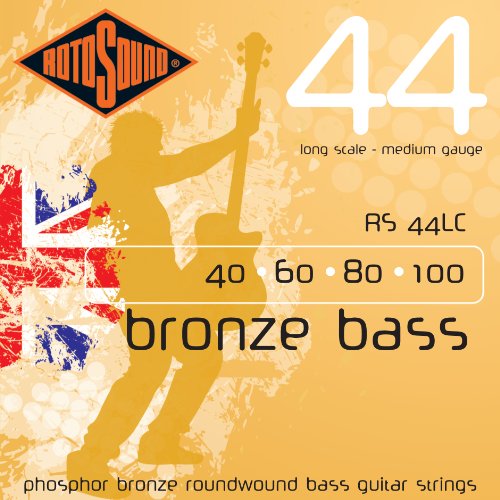 Rotosound Bronze Bass Jeu de cordes pour basse Bronze phosphoreux Filet rond Tirant medium (40 60 80 100) (Import… - Les Beatles, Paul McCartney, John Lennon, RIngo Starr, George Harrison Rotosound Bronze Bass Jeu de cordes pour basse Bronze phosphoreux Filet rond Tirant medium (40 60 80 100) (Import…