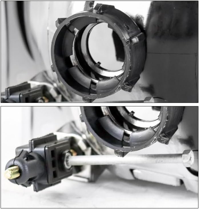 Chrome Headlights Compatible with 1999-2004 Ford F-250 / F-350 / F-450 / F-550 Super Duty / 2000-2004 Excursion