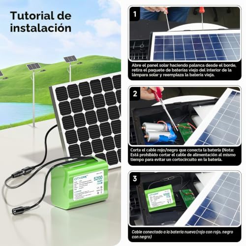 Batería recargable 12,6V de alta capacidad 5200mAh para videocámaras 5