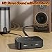 TVVBSBS Bluetooth 6.0 Receiver for Home Stereo, Bluetooth Audio Adapter for HiFi Music Streaming, Wired Speakers, USB Flash, with AUX 3.5mm/RCA, Dual Link, 32 ftLong Range, Low Latency and HD Audio