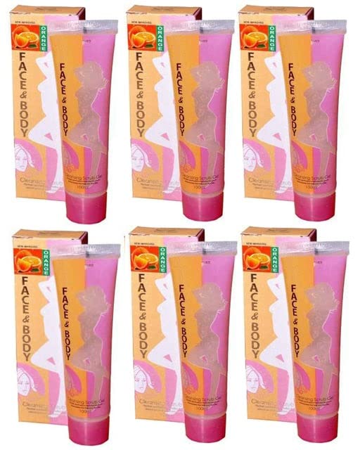 Elecsera Face and Body Cleansing Gel Scrub (Pack of 6 100 ml Each) Scrub (600 ml)-image-13