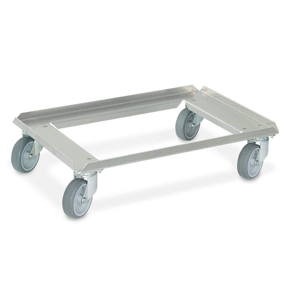 Transportrolli Aus Edelstahl – 6 Rollen, Für Kisten 60x40 Cm, Gebraucht
