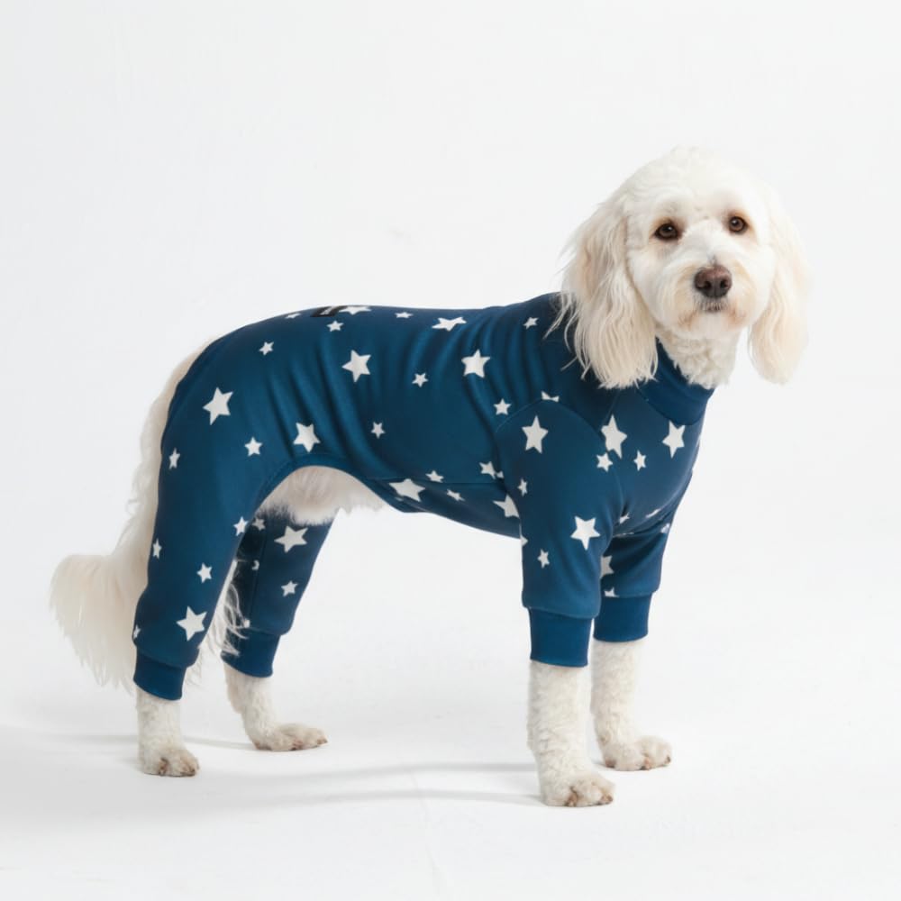 Spark Paws Dog Pajamas - Stretch Onesie Recovery Full Leg Surgery Suit PJS
