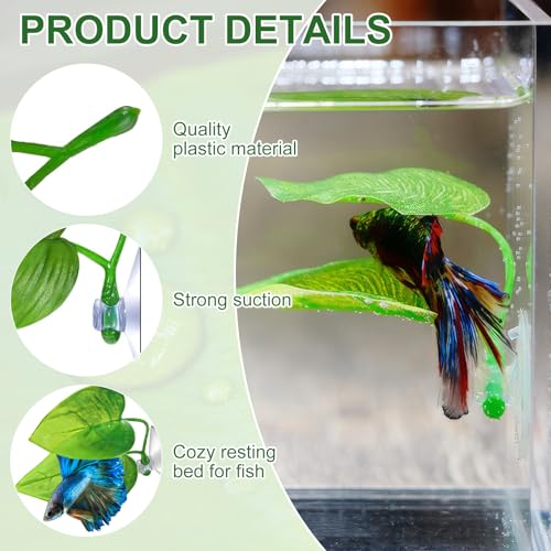 Image of Betta Hammock,Betta Tank Accessories,Fish Toy,Simulating The Natural Habitat for Betta Spawning Grounds,Rest Area for Fish Aquarium Ornaments