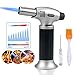 Price comparison product image Culinary Blow Torch, Tintec Chef Cooking Torch Lighter, Butane Refillable, Flame Adjustable (MAX 2500°F) with Safety Lock for Cooking, BBQ, Baking, Brulee, Creme, DIY Soldering & more (Aluminum alloy)