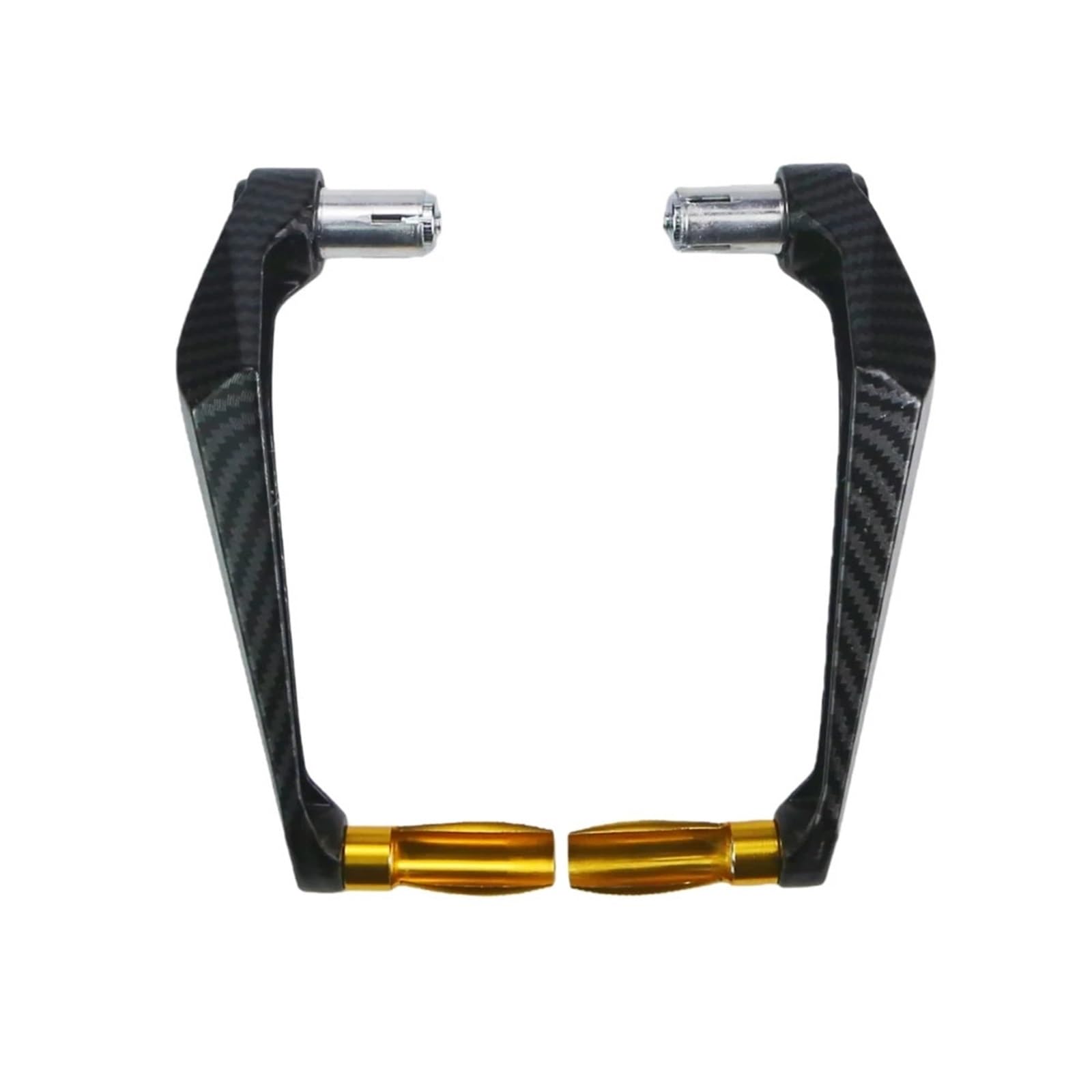 NOAUQWTV Clutch Lever Hand Guard Protector Universal Motorcycle Aluminum Alloy Handlebar Brake Clutch Lever Hand Guard Protector Modification Handguard Motorcycle Handguards(Gold)