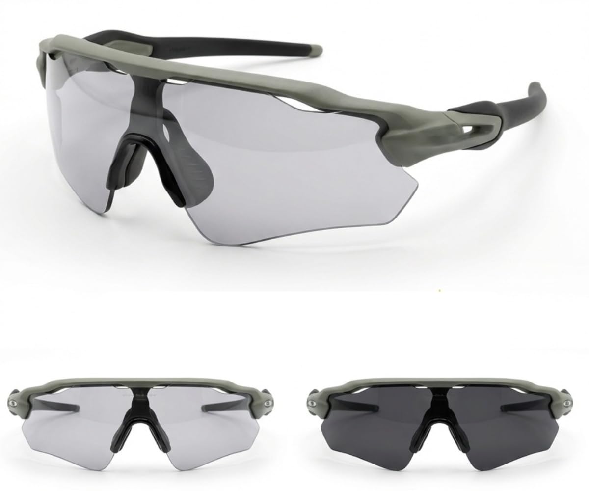Gafas Ciclismo Fotocromaticas UV400 – Gafas Deportivas para Ciclismo Carretera, MTB y Gravel, Lente Adaptativa Antideslumbrante, Ultraligeras con Ajuste Cómodo, Gafas Ciclismo Hombre Mujer. Cat 2 - 2