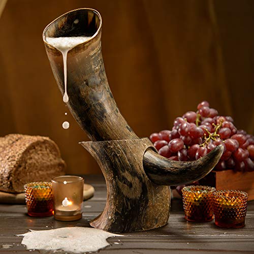 AleHorn Drinking Horn 12" (≈1216 oz.) Curved Style Drinking Horn