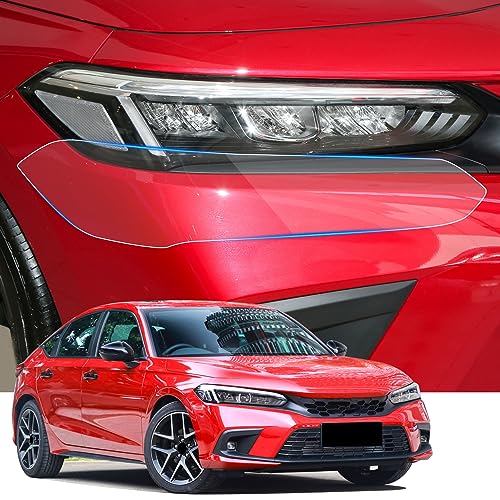 Car Headlight Protection Film for Honda Civic 2022 2023 2024 2025 2026 11th gen Auto Accessories Lucency Vinyl Exterior Decoration Self Adhesive Sheet Sticker Cover Tint Tail Light