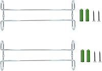 Vista 13 de Estante para copas de vino de 10 pulgadas debajo del gabinete, estante para almacenamiento de copas colgantes, organizador de vasos con secado