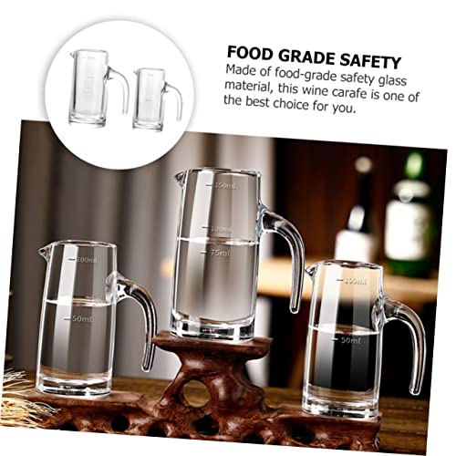 Alipis 2 Unidades dispensador de vinho medidor de vinho de vidro xícara de café expresso taças de vi