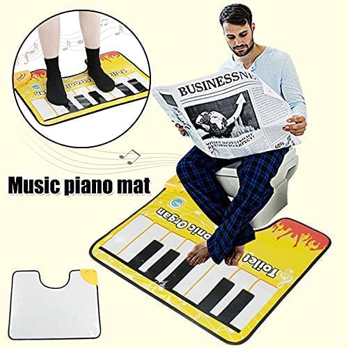 Image of Niyanta Toilet Electronic Organ Piano Hilarious Bathroom Entertainment, Makes A Great Gift For All Ages Sponsored Toys & Games Musical Toy Instruments Musical Keyboard Toilet Floor Mat