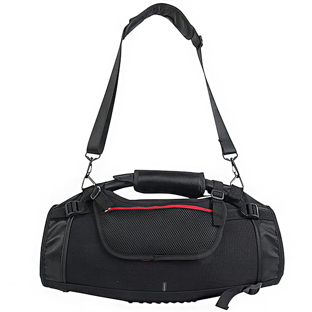 Portable Case for JBL Boombox 3 WiFi/3/2 Speakers, Travel Protective Case for Boombox 1/2/3 Shoulder Strap with Two Side Net Covers, Carry Strap, black, Modern