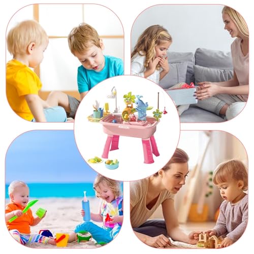 Table de jeu d'eau et table à sable éducative avec robinet pour école et voyage - 4