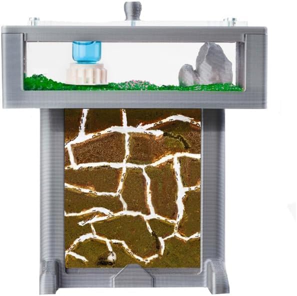 Anthouse.es - Hormiguero de Espuma 3D - Kit T - 14x8x14,1 cm - Granja de Hormigas - Color Gris - Hormigas Incluidas