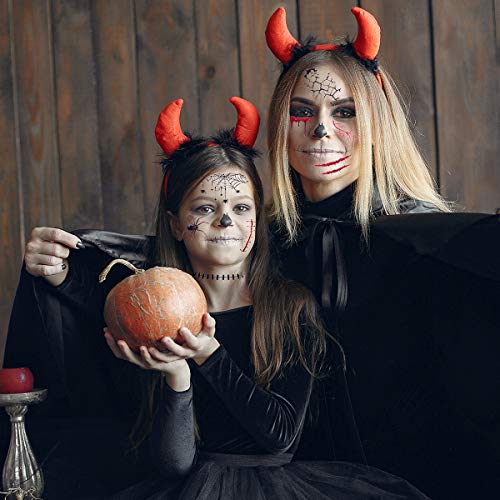 10 Sheet Halloween Temporary Tattoos - Fake Scars & Wounds Tattoos with Blood, Spider Face Stickers for Horror Theme Party Makeup - Image 4