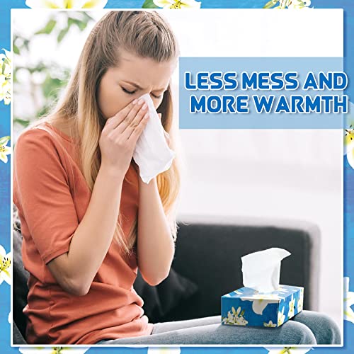 Image of Yinder 12 Packs Back to School Facial Tissue Boxes 1560 Sheets Soft Facial Tissue Bulk for Teacher Classroom School 2 Ply 130 Sheets Travel Tissues for Home Office Car Kitchen Wedding(Beautiful Lily)