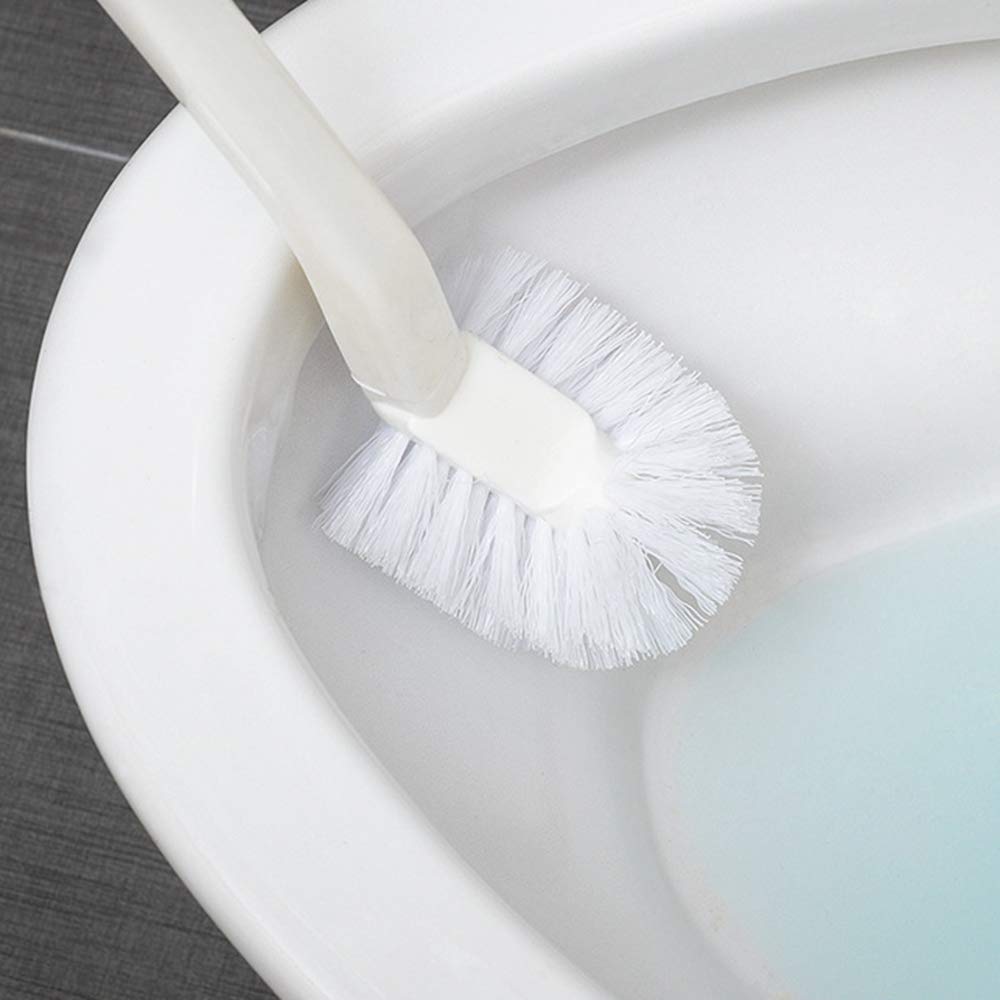 Brosse WC Longue Portée - Tête Nettoyante Forte - Poignée Ergonomique - Accroche Murale