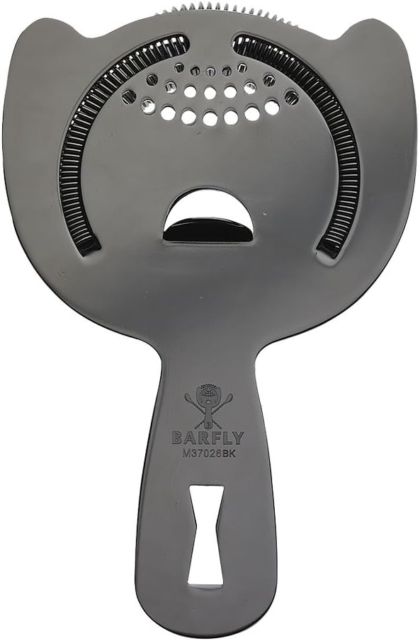 Barfly Heavy Duty Spring Bar Strainer, Gun Metal Black