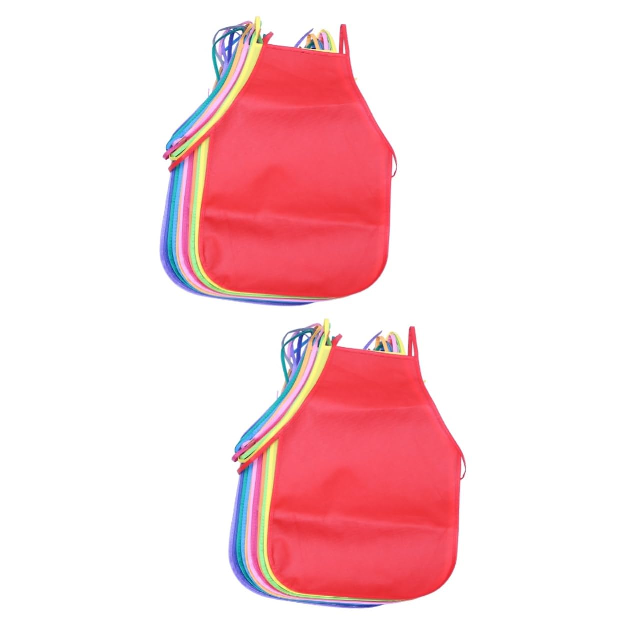 ibasenice Pièces Tablier De Chef Peinture Tablier Rouge De Peinture Pour Enfants Jeu De Simulation Dans Des Enfants Bavoirs Préscolaire Déguisement Jouer
