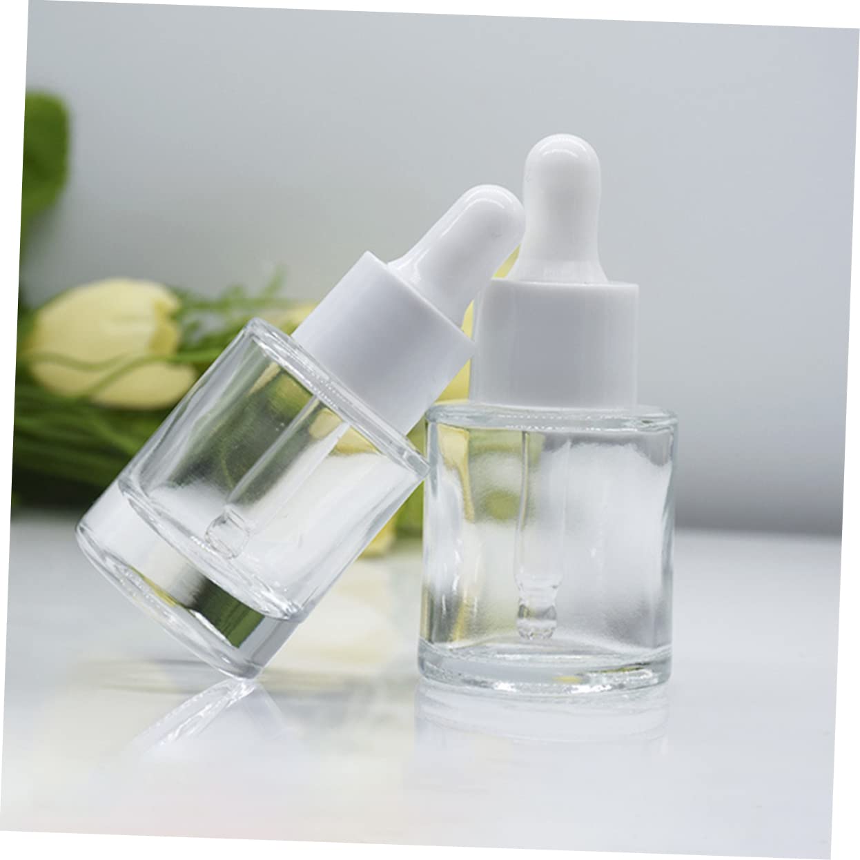 CALLARON Glas Tropfflaschen 20 Stück Luftdicht und Auslaufsicher 15ml für Kosmetik und Öle zur Aufbewahrung von Parfüm und Colognes