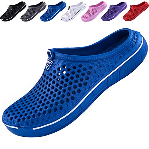 Ikeyo Zuecos Hombr Verano Zapatillas de Jardín Sandalias Playa Zapatillas de Estar por casa Pantuflas Slippers Interior Exterior