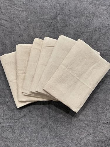 Image of R home Solid Cotton Table Napkins, Soft Cloth Napkins for Dining Table, Reusable & Washable, Ideal for Formal Dining, Cocktail Nights, Weddings, Home Bar & Table Decor (6, Beige)