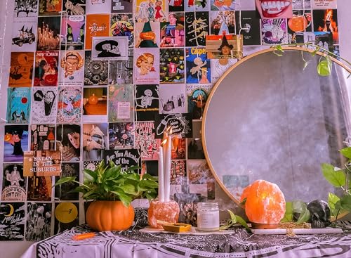 Image of Paper9store Pack Of 50 Aesthetic Wall Collage Kit - 4?6 Inches Self Adhesive Wall Posters For Bedroom, Living Room, Office A6 Size (Witchy)
