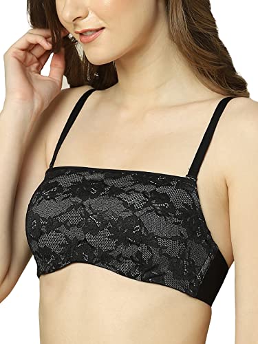 Image of Triumph Doreen Wireless Women Bra Non Wired and Non Padded Full Coverage Lace Support Bra High Center Bridge & Power-Net Side Panels Adjustable Straps Everyday Comfort Bra Pack of 1