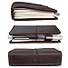 Travelers Notebook Cover with Inner Pockets, Card Slots and Pen Holder, Passport Size, Dark Brown