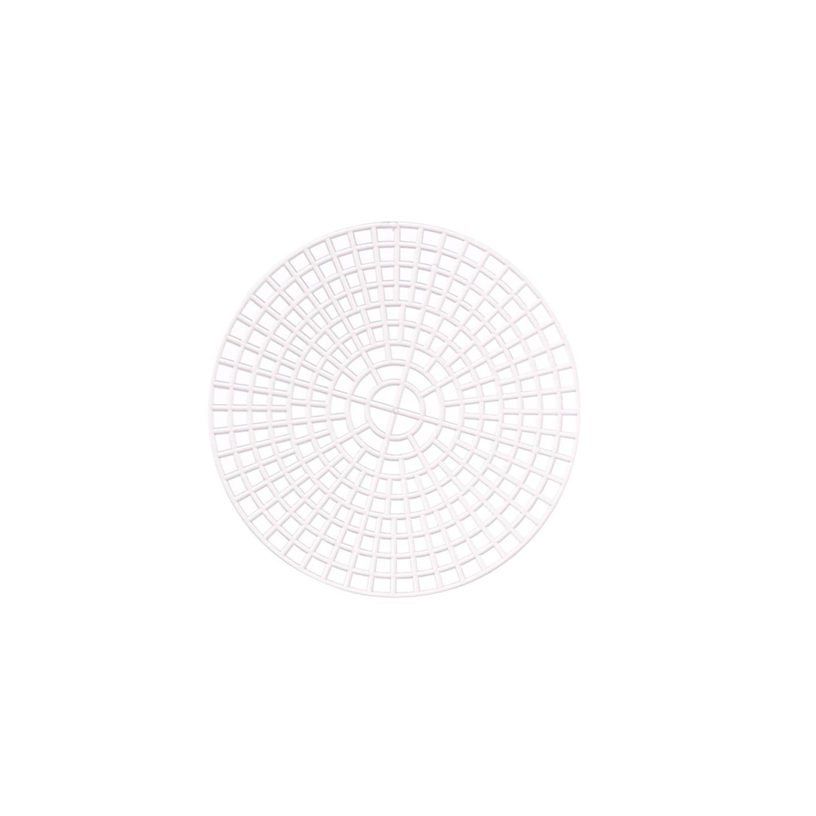 Vaessen Creative Plastic Canvas, Circle-Shaped, 7 Count, Flexible Mesh Sheets for Crafts, Embroidery and Cross Stitch, 10 Pieces, ø7,5cm or 2.9", Transparent