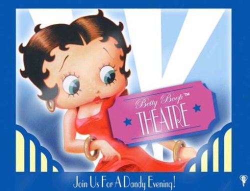 Betty Boop Theatre steel fridge magnet