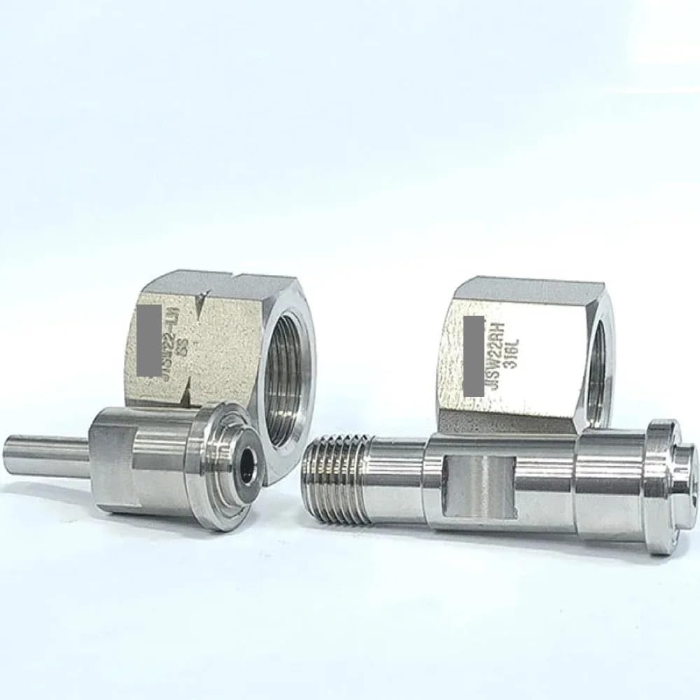 Conector de tubería de acero inoxidable SUS316L, soldadura automática, JISW22 hembra derecha a tubo de 1/4", acoplador