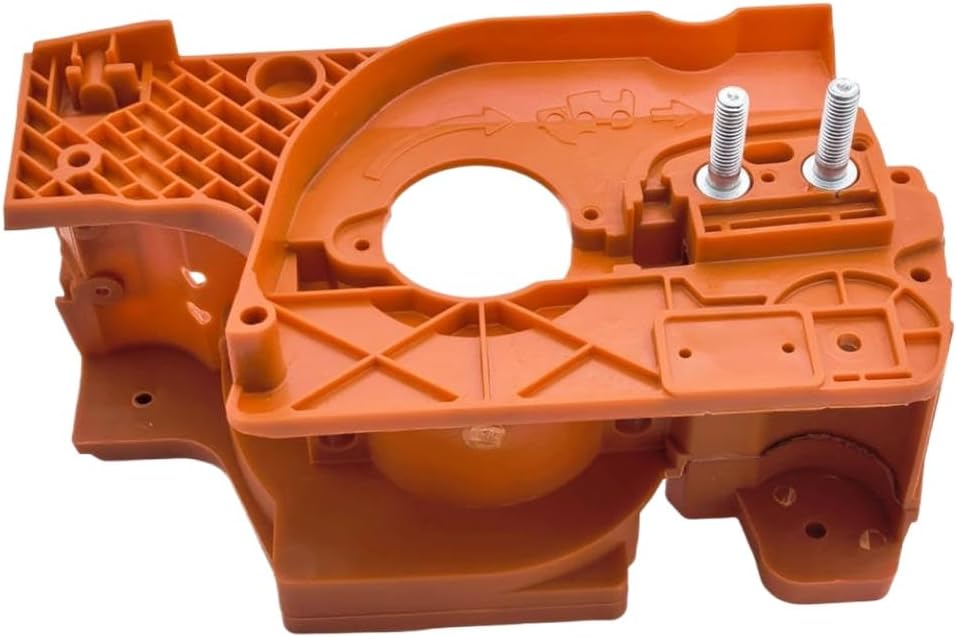 Crankcase Engine Housing Assembly with Oil Tank Cap Compatible with Chainsaw Models 137, 137E, 142, 142E