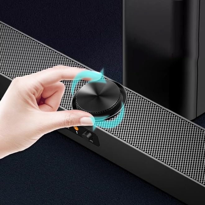 Subwoofer con micrófono integrado que soluciona el audio bajo de PC 6