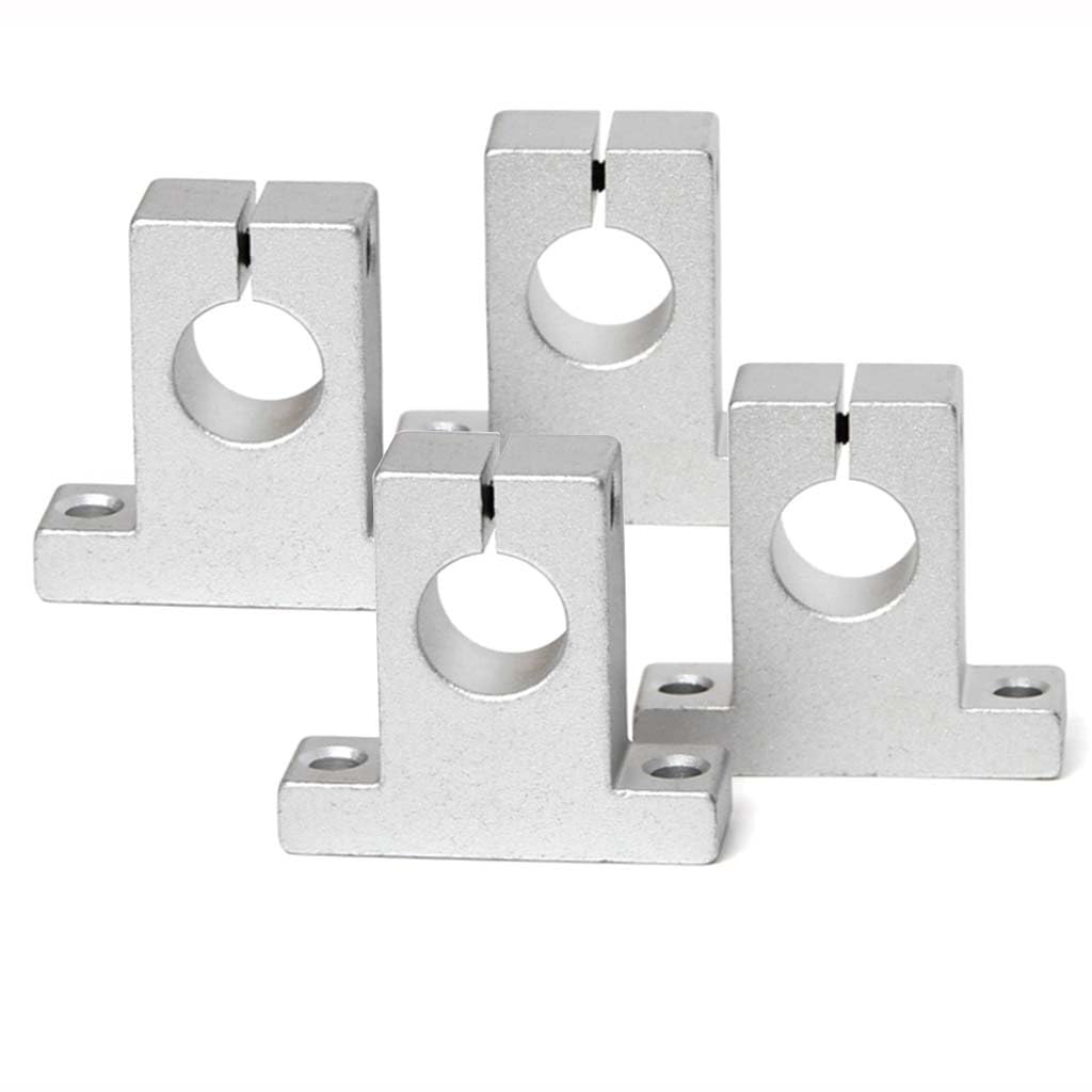 4 Piezas SK8 SK10 SK12 SK16 SK20 SK25 SK30 Soporte De Eje De Riel De Cojinete Lineal De 8 Mm For Mesa XYZ CNC Router SH8A Pieza De Impresora 3D(SK30 30mm)