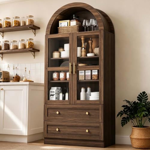 Arched Pantry China Cabinet