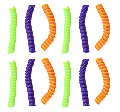 Curious Minds Busy Bags 12 Mini Pencil Coil Wraps - Sensory Fidget Toy for Students, Adults and Children Office Calming Toy