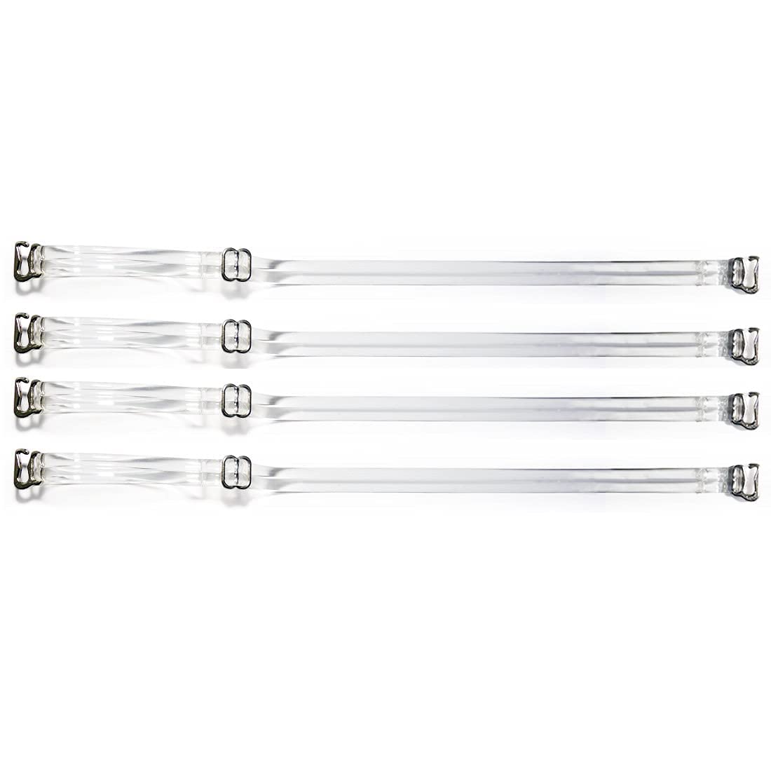 swasum Women's Adjustable (Premium) Clear, Transparent Silicone Bra Straps (8mm,Free Size) Pair of 02-picture-37