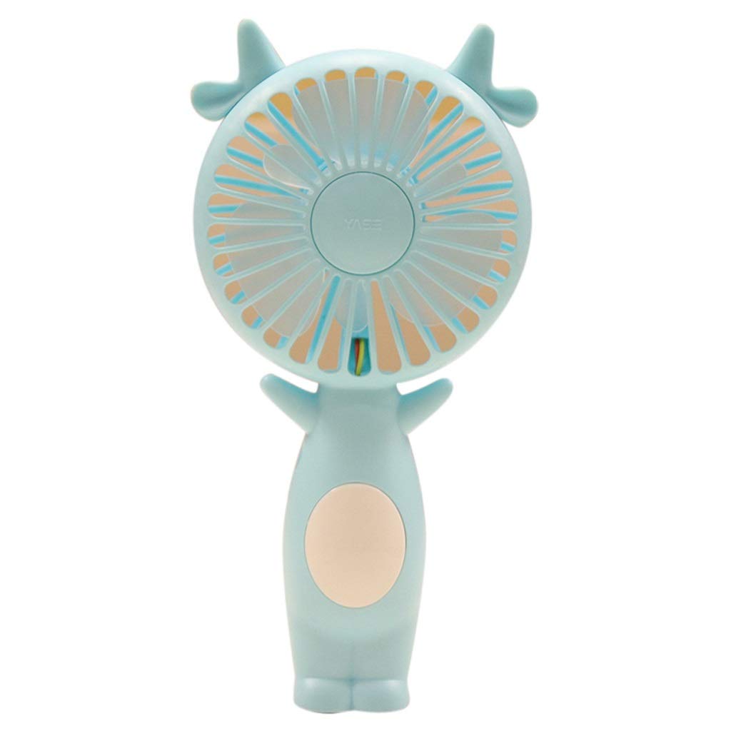 Petit ventilateur portable USB blanc au design soigné et compact pour une fraîcheur durable