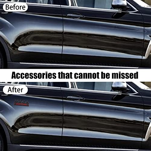 Aicel Maga Edition Car Emblem, 3D Fender Metal Badge Decal Replacement, Strong Adhesive Tailgate Trunk Sticker, Letter Logo Auto Hood Decor Nameplate, Car Accessories For Truck, Suv, Rv #TOP3