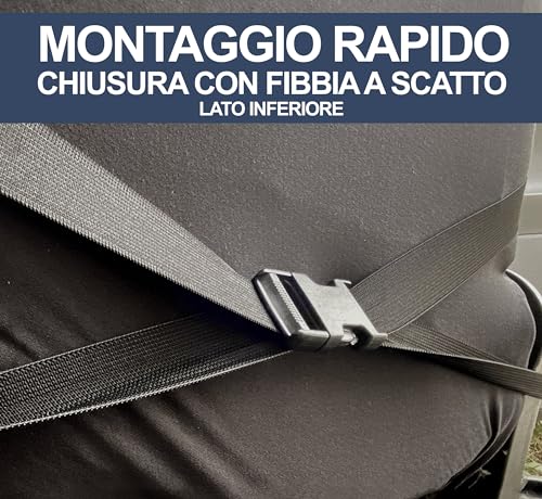 Auto Accessori Lupex Autositzbezüge kompatibel mit Smart fortwo 450 451 und 453 1 2 3 Serie Stoff Polyester (Schwarz-Dunkelgrau)