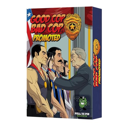 Good Cop Bad Cop: Promoted Expansion | Legacy | Unique Turn Actions | More Equipment | Party Game | 2nd Edition