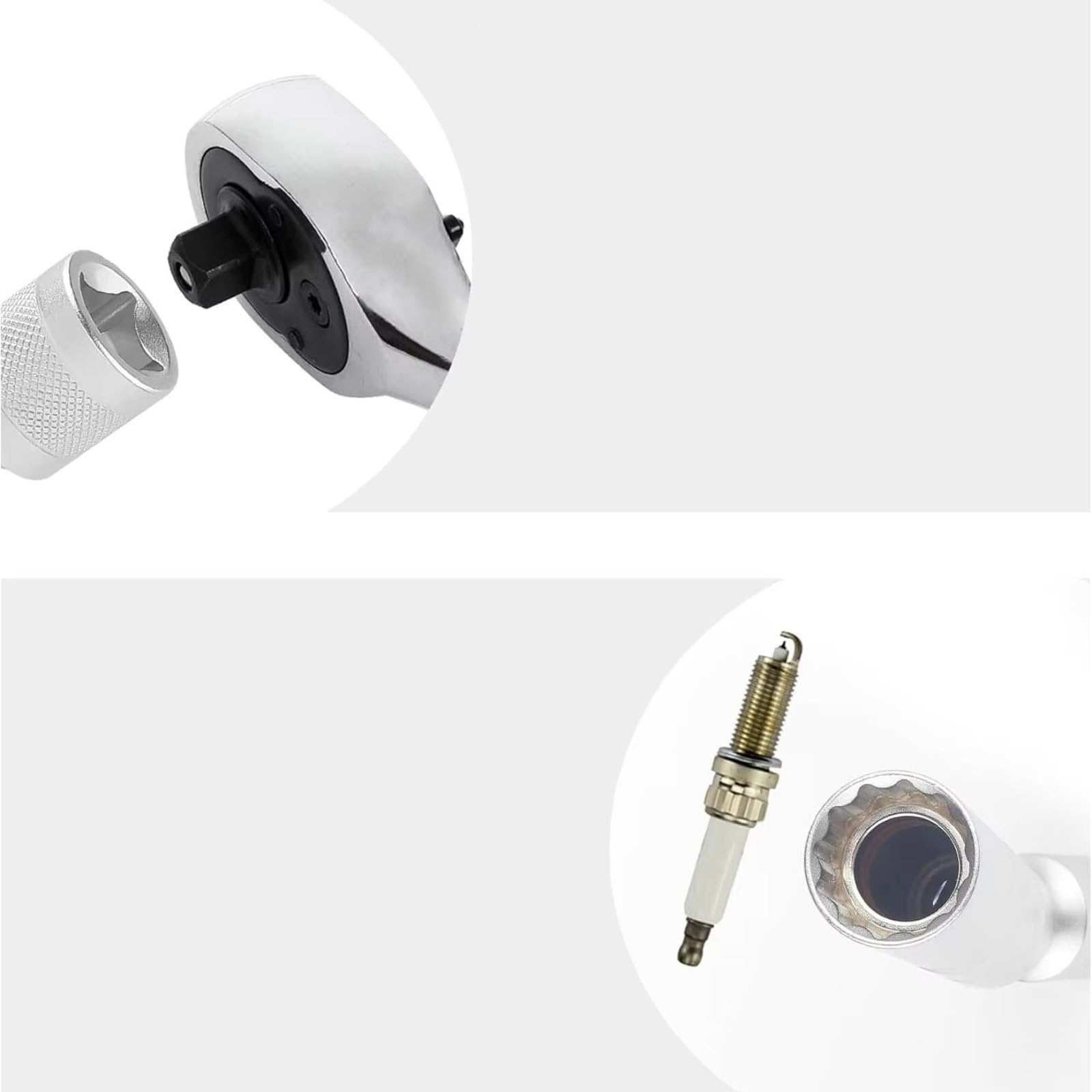 Zündkerzenschlüsselsatz Magnet Für Zündkerzen-Entfernungswerkzeug Schraubenschlüssel Hülsenschwenker Kerzenschlüssel Funkenkerzen Schraubenschlüssel Steckschlüssel-Set