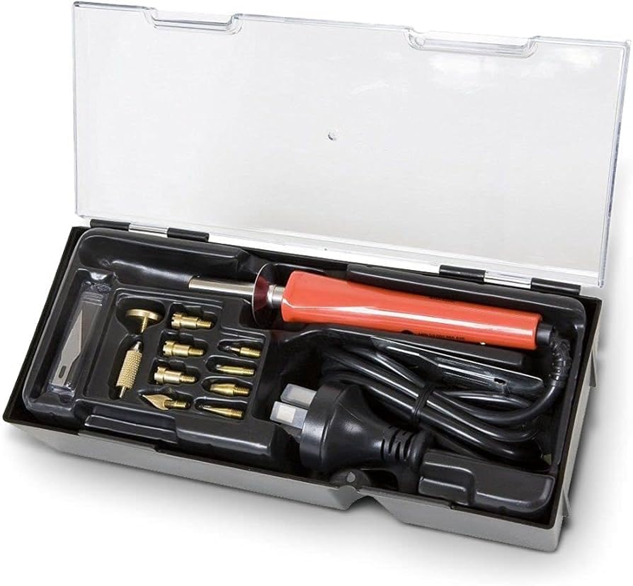 Image of Generic Professional 30W 220V Wood Burning Pen Soldering Set Pyrography Tool Kit