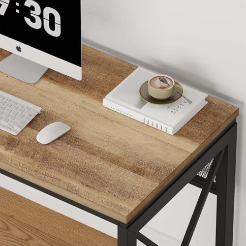 Image of Klaxon Modern Computer Table for Home PC - Multipurpose Office Desk for Home & Work | Gaming Table, Computer Table, Desktop Table for Home Office (Gillian 120 CM - Forest Dark, with Installation)