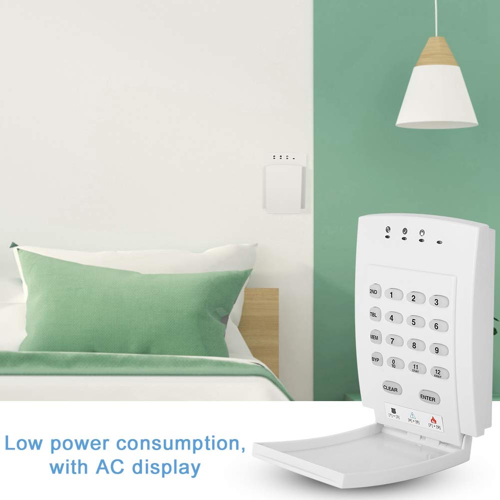 Teclado de control de alarma antirrobo de seguridad para el hogar con un solo botón y brillo: crea tu espacio sin esfuerzo