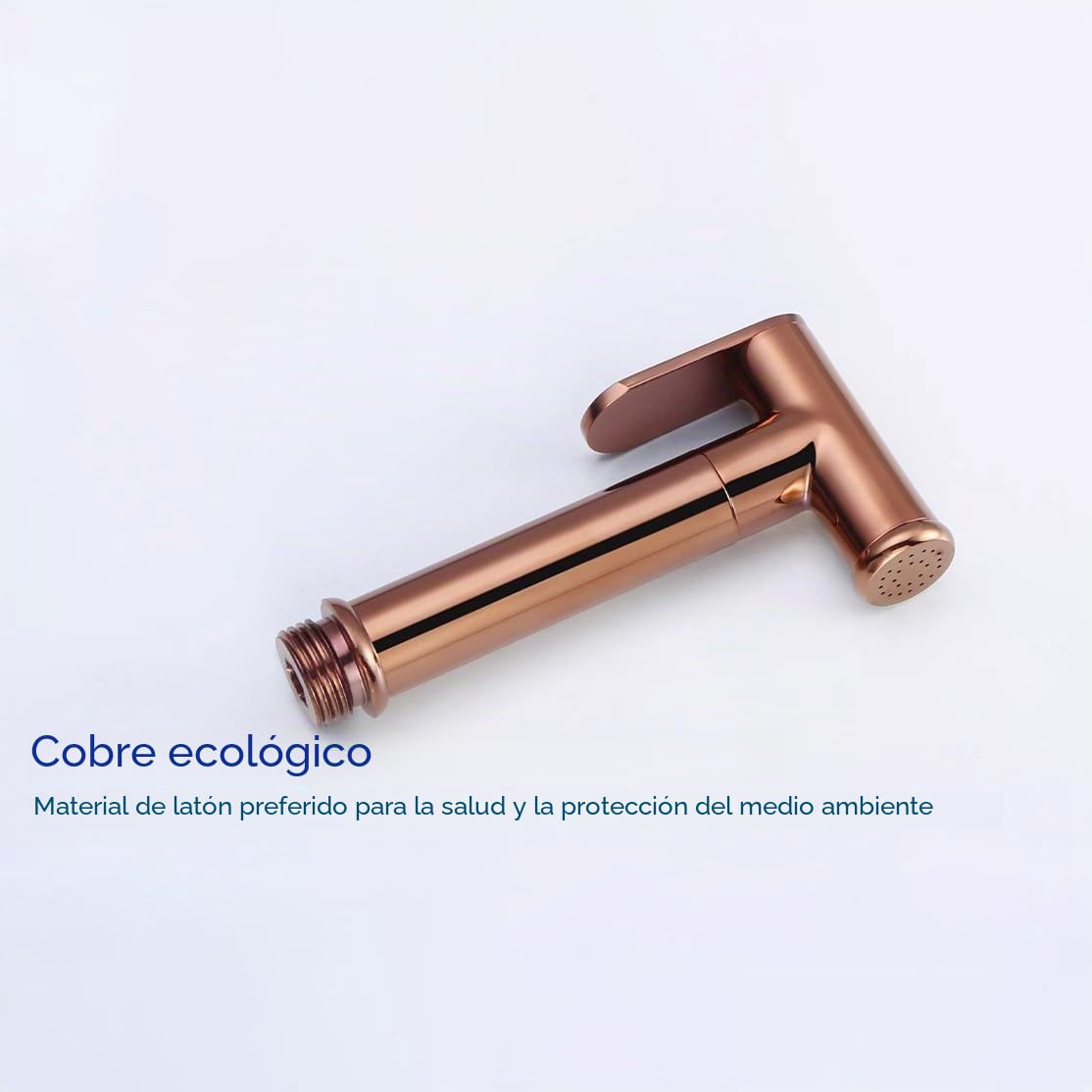 Oro Rosa Kit de Rociador de Mano para Inodoro, Agua Fría Rociador de Bidé de Mano en Pared Latón Pulverizador de Bidé de Mano con Manguera de 1.5M y Soporte, para Higienico Personal, Duchas