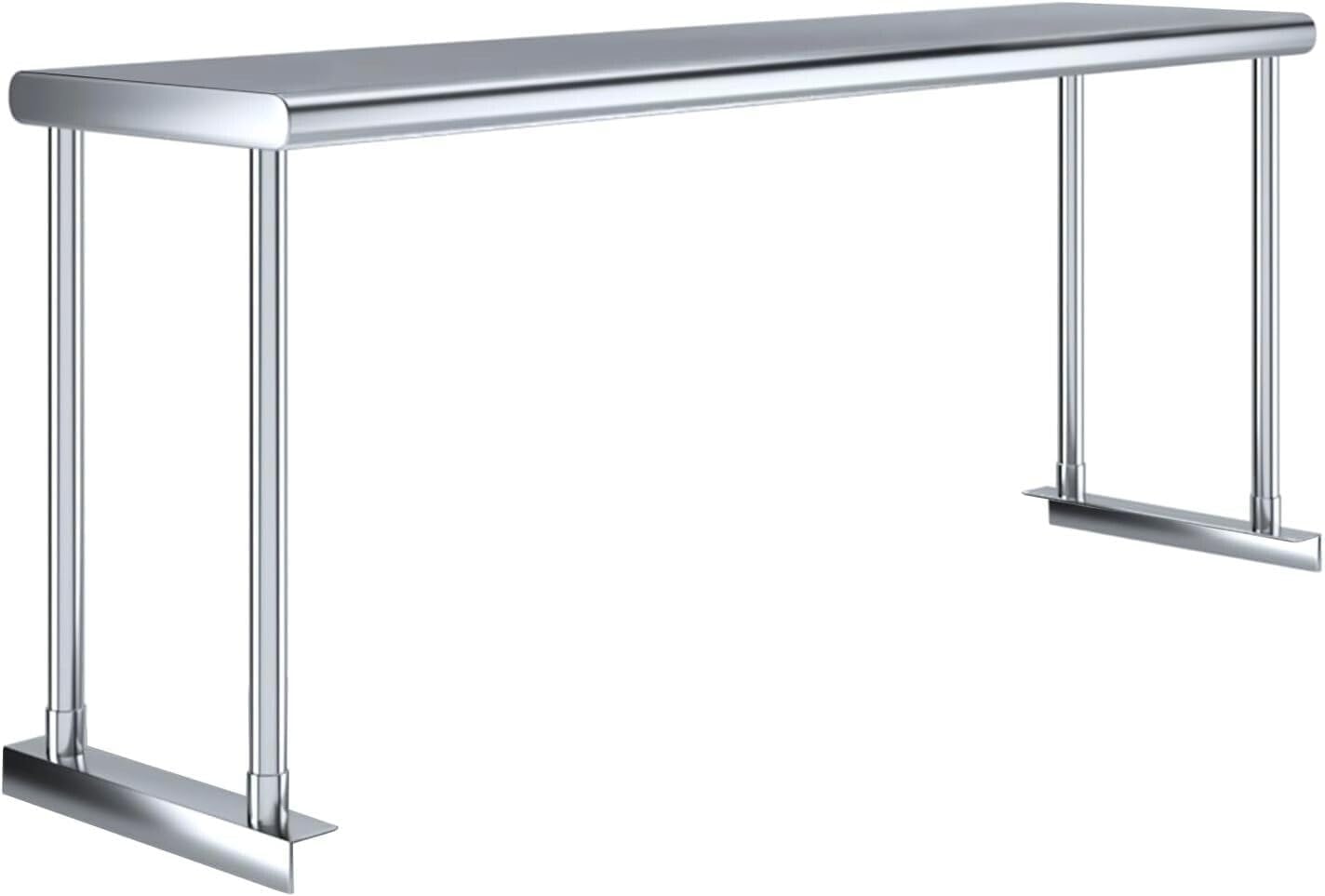 Stainless Steel Single Overshelf for 30" Prep Table – 12" Deep | NSF Certified | Commercial Kitchen Add-On Shelf (12"x30")